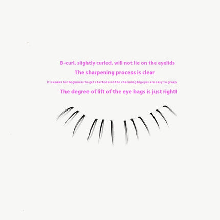 Peekaboo Studio Kitten's Paw Lower Eyelashes - Large Capacity, Natural