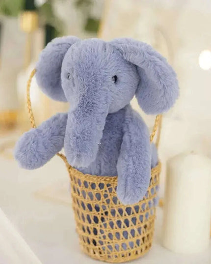 Adorable Plush Fluffy Animal Cuddly Dolls - Elephants, Teddy Bears, Pandas, and Dinosaurs for Kids