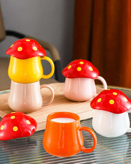 Creative Mushroom Ceramic Cup Student Lovers Cup