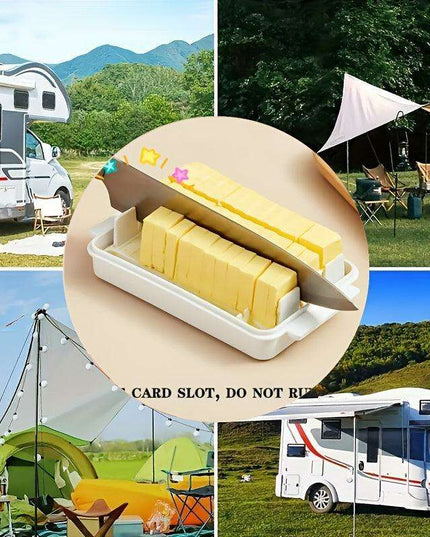 Airtight Butter & Cheese Keeper - Ideal Storage Solution for RVs and Fridge Organization