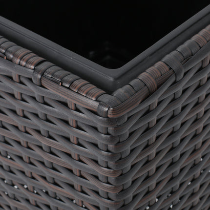 Room & Decor Brown Rattan Flower Pot - Durable, Eco-Friendly Design