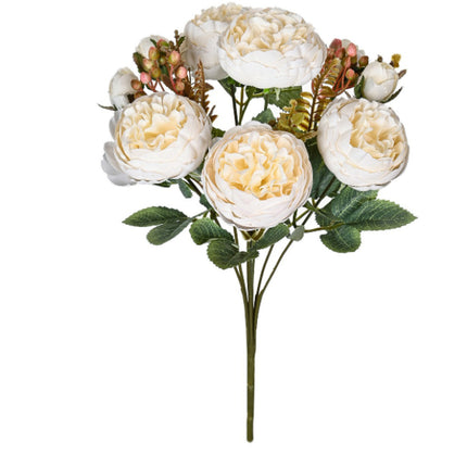 Peekaboo Studio Peony Artificial Bouquet - Lifelike & Elegant Home Dec