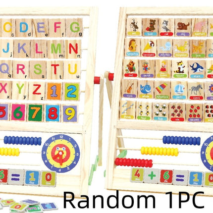 Wooden English Learning Flip Board for Children Ages 4 to 6