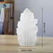 Leaf-Inspired Ceramic Vase for Stylish Home and Office Decor
