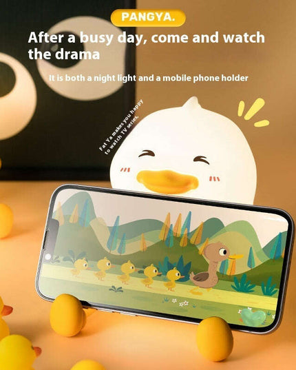 Creative Small Night Lamp Silicone Pat Lamp Desktop Phone Holder Ornaments Home Decor