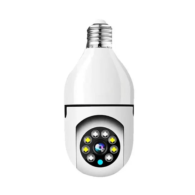 Bulb Camera - Wireless WiFi Monitoring with 360 Mobile Tracking Alarm