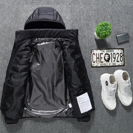 Winter Heated Jacket USB Electric Cotton Coat Zip-up Heater Thermal Cl