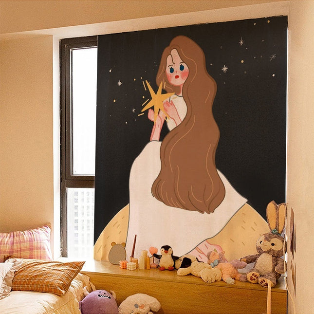 Peekaboo Studio Korean Style Velcro Curtain - Simple Paste Shading Clo