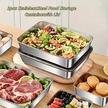 Peekaboo Studio Stainless Steel Sealed Food Storage Box - Airtight & D