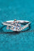 Sophisticated Lab Grown Diamond Bypass Ring with Gleaming Moissanite Accents