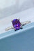 1 Carat Purple Moissanite 4-Prong Ring-Trendsi-Purple-5-Très Elite