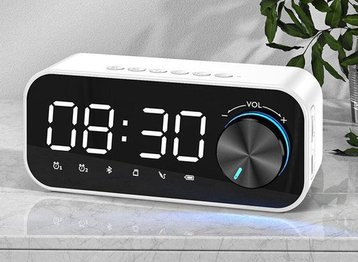 Super Subwoofer Mini Clock Bluetooth Speaker for On-the-Go Sound