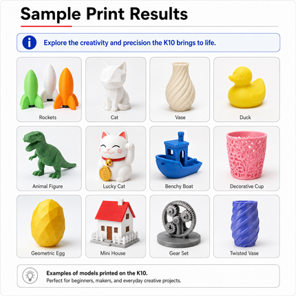 EasyThreed Entry Level 3D Printer - PLA/TPU Compatible, Power Adapter