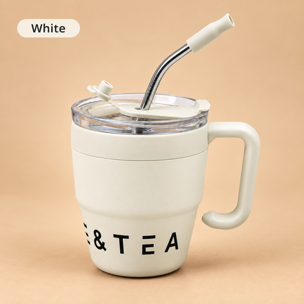 480ml Insulated Stainless Steel Coffee Mug with Straw Lid Mugs 480ml-coffee-mug-304-stainless-steel-sealed-drinking-cup-for-cold-and-hot-water-insulated-milk-coffee-cup-drinkware-with-straw Home & Kitchen > Kitchen & Dining > Drink & Barware > Mugs & Cups > Travel Mugs