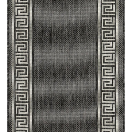 Sunshine Gc HAR2002 Anthracite 7'10" x 10'3" Indoor/Outdoor Rug, Durab