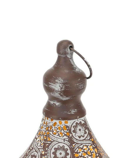 Moroccan Elegance: Vintage Metal Candle Lantern for Enchanting Ambiance