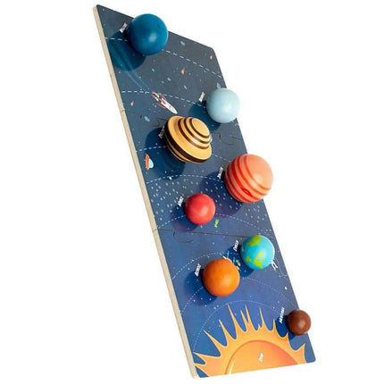 Galactic Discovery Wooden Puzzle Set: Solar System Adventure Kit for Kids