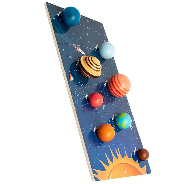 Galactic Discovery Wooden Puzzle Toy Set for Children