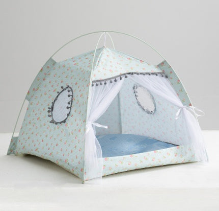 Peekaboo Studio Cat Tent - Enclosed Pet Bed with Cozy Design & Easy Se