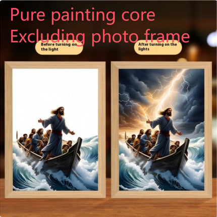 Peekaboo Studio Jesus LED Night Light & Photo Frame - Unique Home Deco