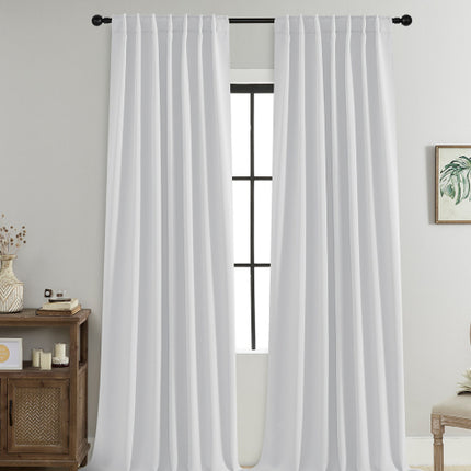 Blackout Curtains Rod-pocket Style With Loop Tabs For A Curtain Rod