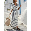 White And Blue Striped Colors / S