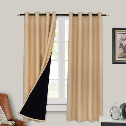 Peekaboo Studio Full Blackout Curtain with Black Lining - 1pc