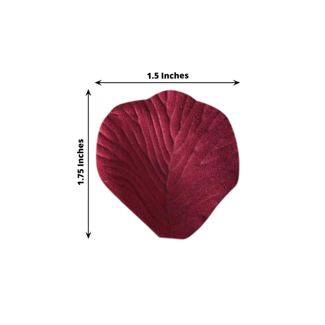 AliKopy 500-Pack Burgundy Silk Rose Petals - Round Decorative Confetti