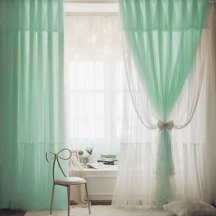 1 Panel - Charming 3-Layer Lace Blackout Drapes for Dreamy Girls' Retreats- Très Elite- Très Elite