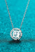 Exquisite 1 Carat Lab-Diamond Round Pendant Necklace in 925 Sterling Silver with Certificate of Authenticity