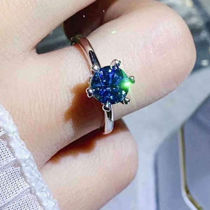 1 Carat Lab-Created Diamond Sterling Silver Solitaire Ring - A Symbol of Timeless Grace and Refined Beauty