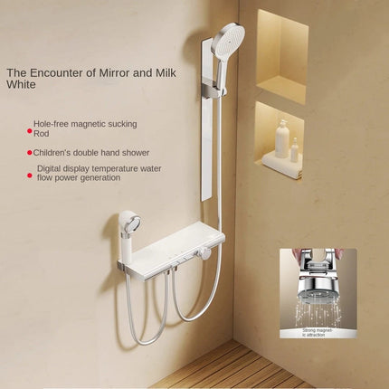 AliKopy Modern Concealed Shower Set with Easy Installation & Storage S