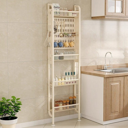 Over The Door Slim Kitchen Storage Rack Spices Utensils No Drill