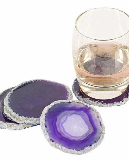 Artisan Agate Stone Coasters - A Touch of Natural Elegance for Your Home