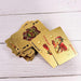 Luxurious Gold Plated Poker Cards for Elegant Gaming Nights