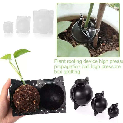 10-Pack High Pressure Rooting Ball Kits for Easy Plant Propagation and Air Layering - Très Elite