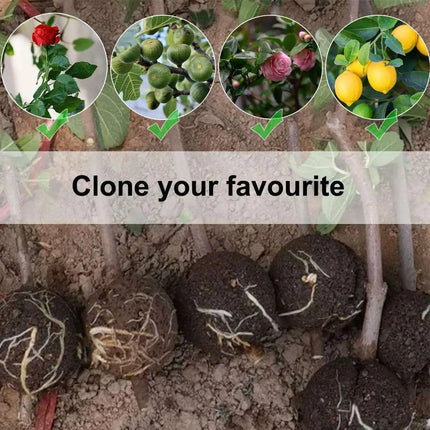 10-Pack High Pressure Rooting Ball Kits for Easy Plant Propagation and Air Layering - Très Elite