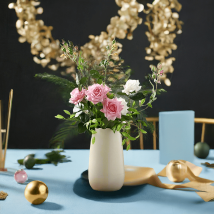 10 Stems Life-like Artificial Floral Arrangement for Weddings and Home Décor - Très Elite