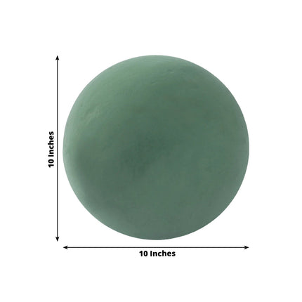 AliKopy 2-Pack 10" Smooth Green Floral Foam Balls for DIY Arrangements