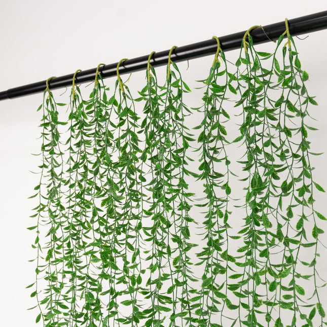 AliKopy 10 Pack Artificial Weeping Willow Vines - 3.5ft Greenery Garla