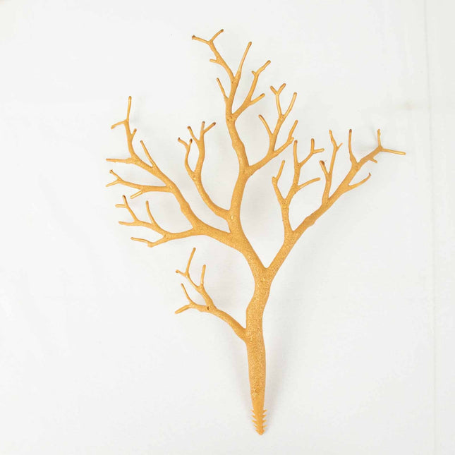 AliKopy 10-Pack Metallic Gold Manzanita Tree Branches, 14" Centerpiece