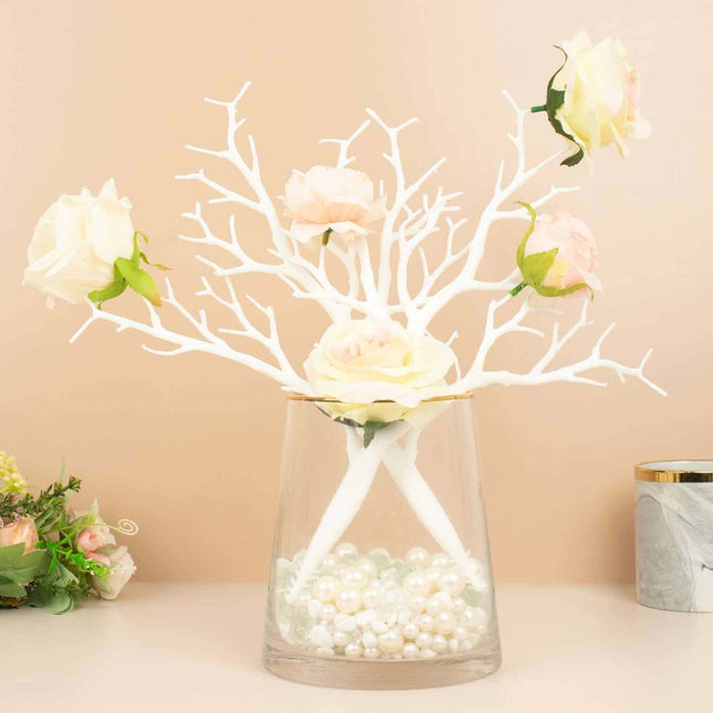 AliKopy 10-Pack White Artificial Manzanita Branches - 14" for Centerpi