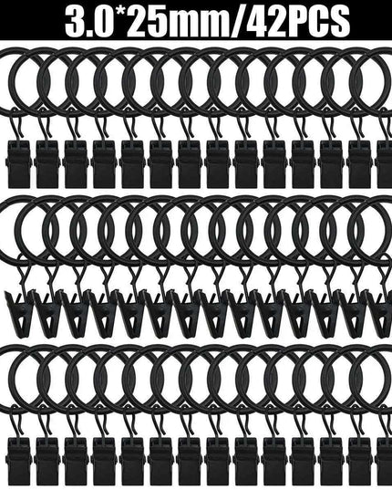 Personalized Set of 10 Decorative Curtain Clip Rings for Stylish Home Decor