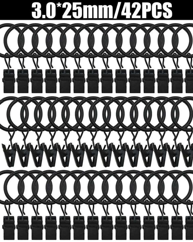 Personalized Set of 10 Decorative Curtain Clip Rings for Stylish Home Decor