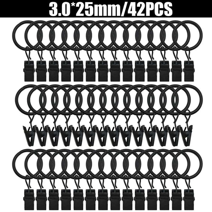 Curtain Clip Rings Set of 10 Pieces
