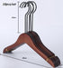 Elegant Retro Wooden Hangers: Set of 10 with Advanced Non-Slip Features
