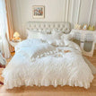 Ivory / Full Size 4pcs / Flat Bedsheet