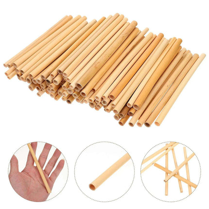 100 Count Eco-Friendly Bamboo Bee Tubes for Enhanced Pollination - Très Elite