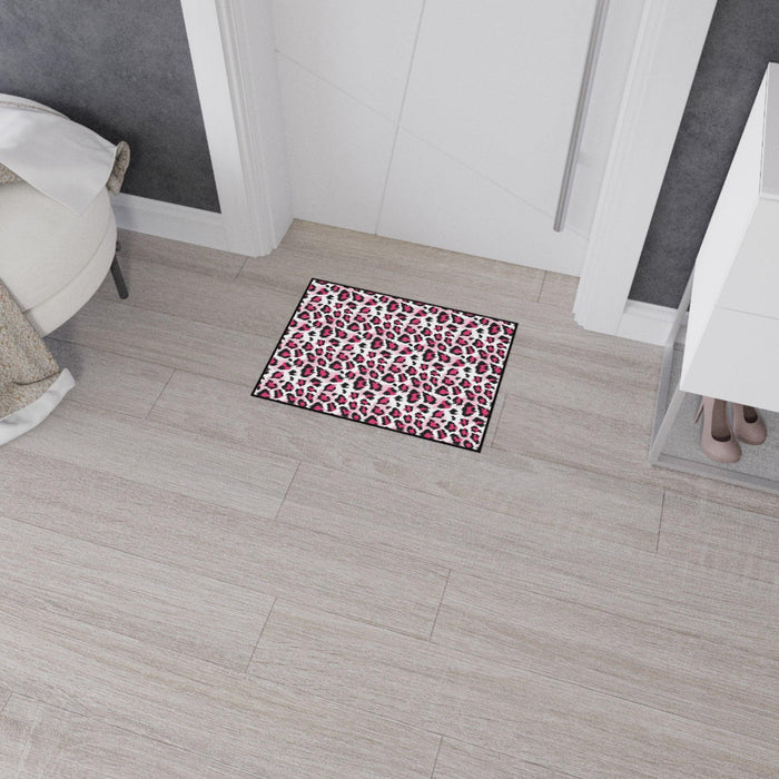 Pink Leopard Anti-Skid Floor Mat for Stylish Home Decor
