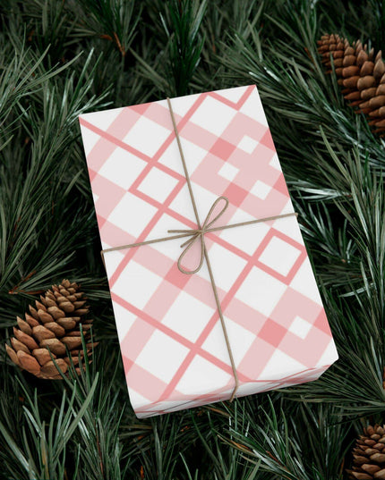 Elegant Pink Holiday Gift Wrap Set: Premium USA-Made Wrapping Paper for Stylish Presentations